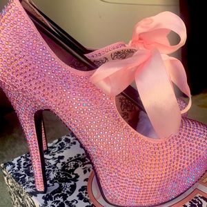 Bordello Swarovski Pumps in OG box. Worn once.